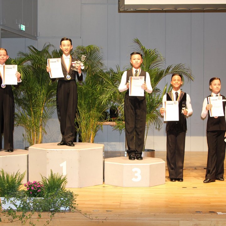 International podium in the Junior II Solo Men's Standard